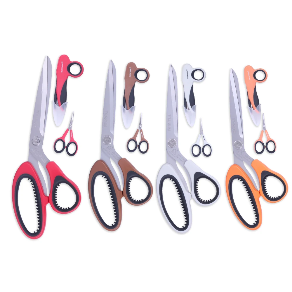 Golden Phoenix 10inch Titanium Coated Sewing Fabric And Yarn Scissors Tailor Scissors Sets