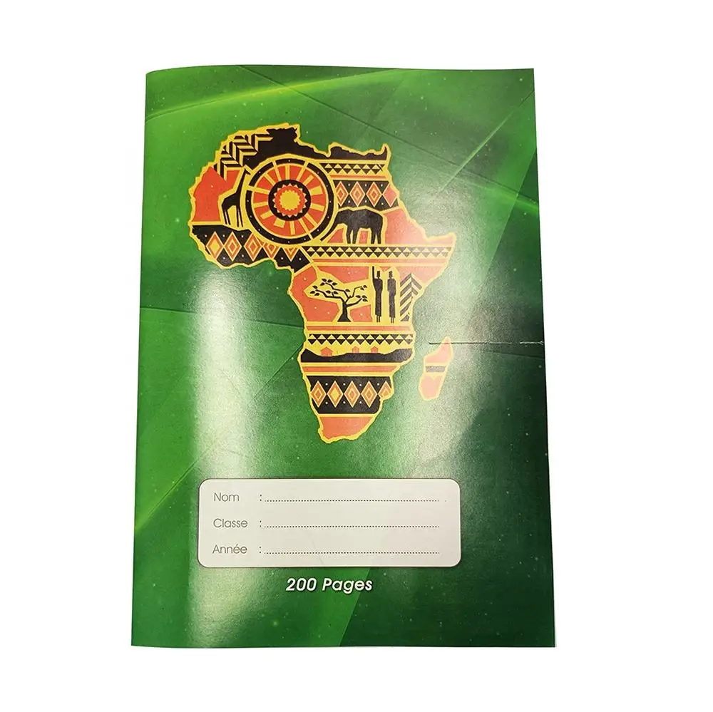 Custom Wholesale Africa Bulk School A4 200 Pages French Line Exercise Books Classmate Cheap Notebook for School Student