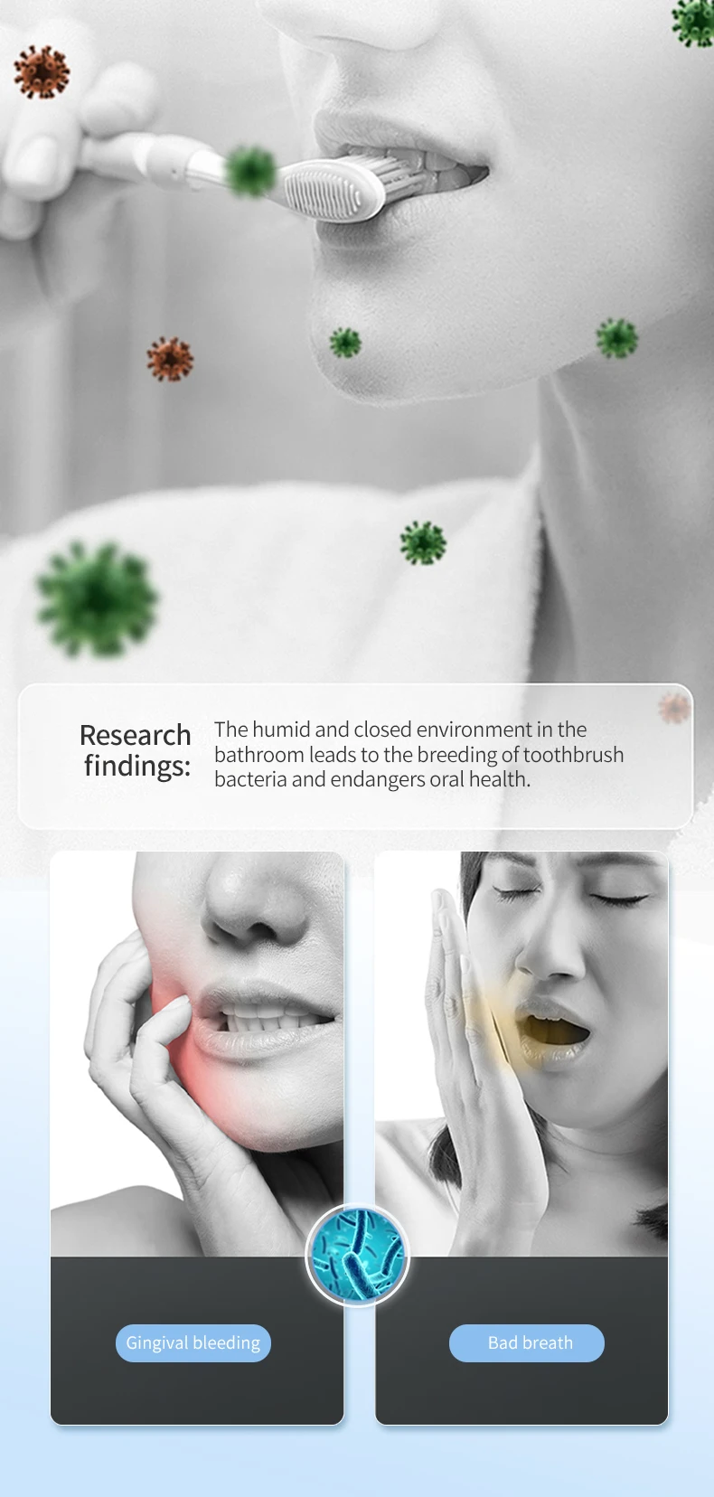 uv toothbrush holder