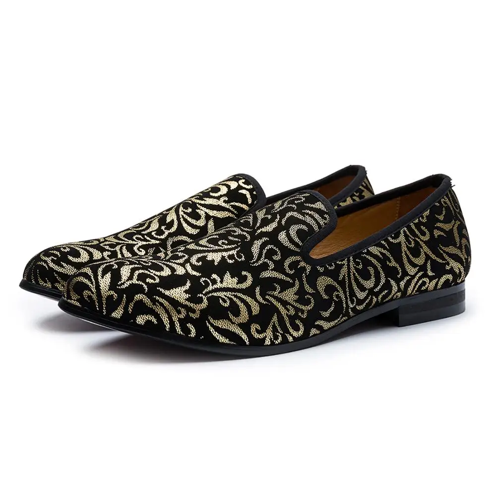 
Luxury Loafers Men Shoes Gold cheap suede wedding laofers shoes 