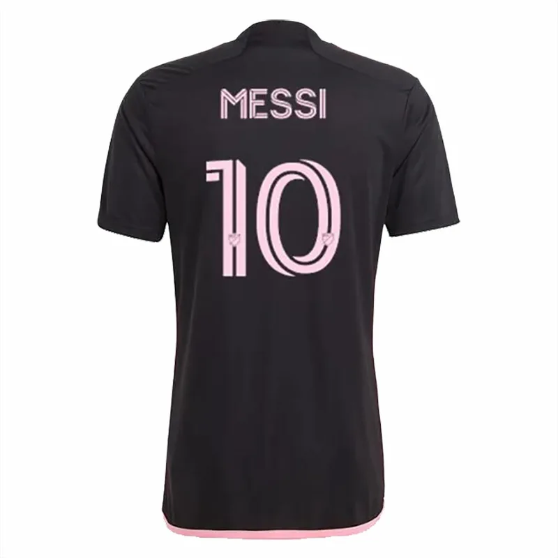 Новейший оригинальный 1:1 с логотипом Messi #10 Miami Футбольная майка мужская футбольная Детский комплект футбольной формы