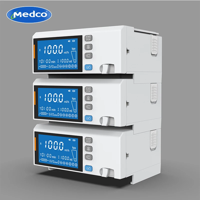 High Quality Portable 4.3 Inch Color IV Electric Touch Screen Medical Infusion Spring Pump