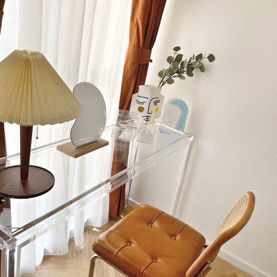 Factory direct selling acrylic desk porch desk computer desk plexiglass dresser modern simple table