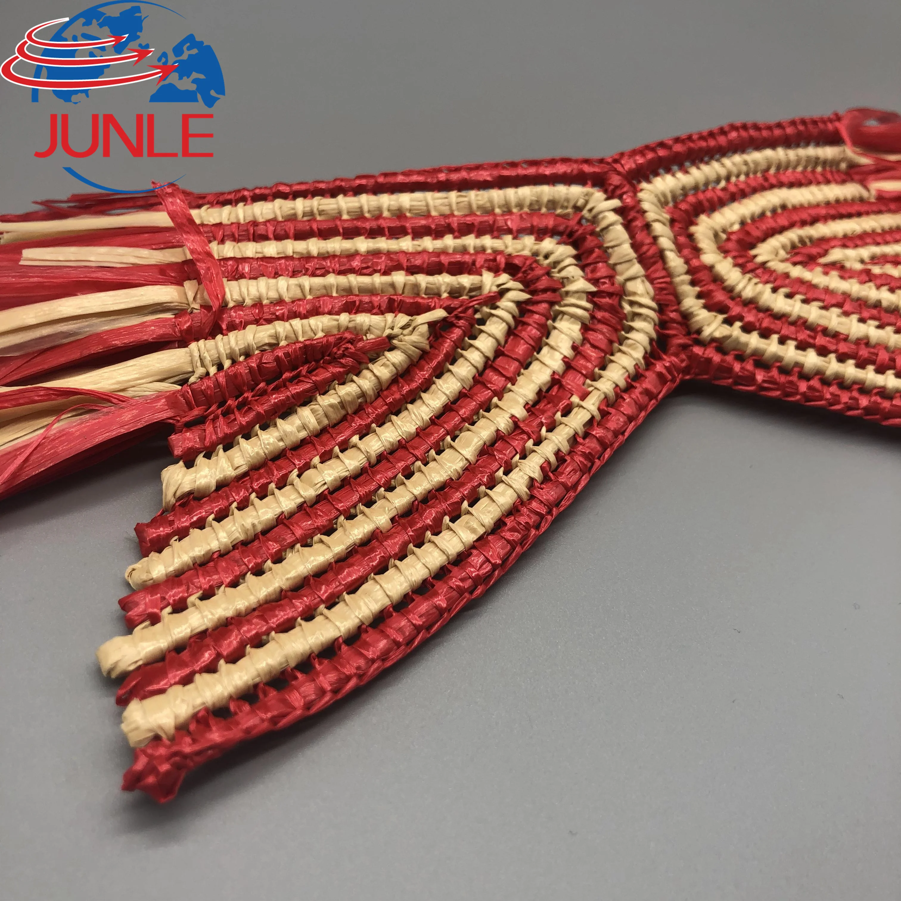 2023 Fashion Semi Finished Hand Made PP Shoe Upper Straw Women Ladies Shoe Upper