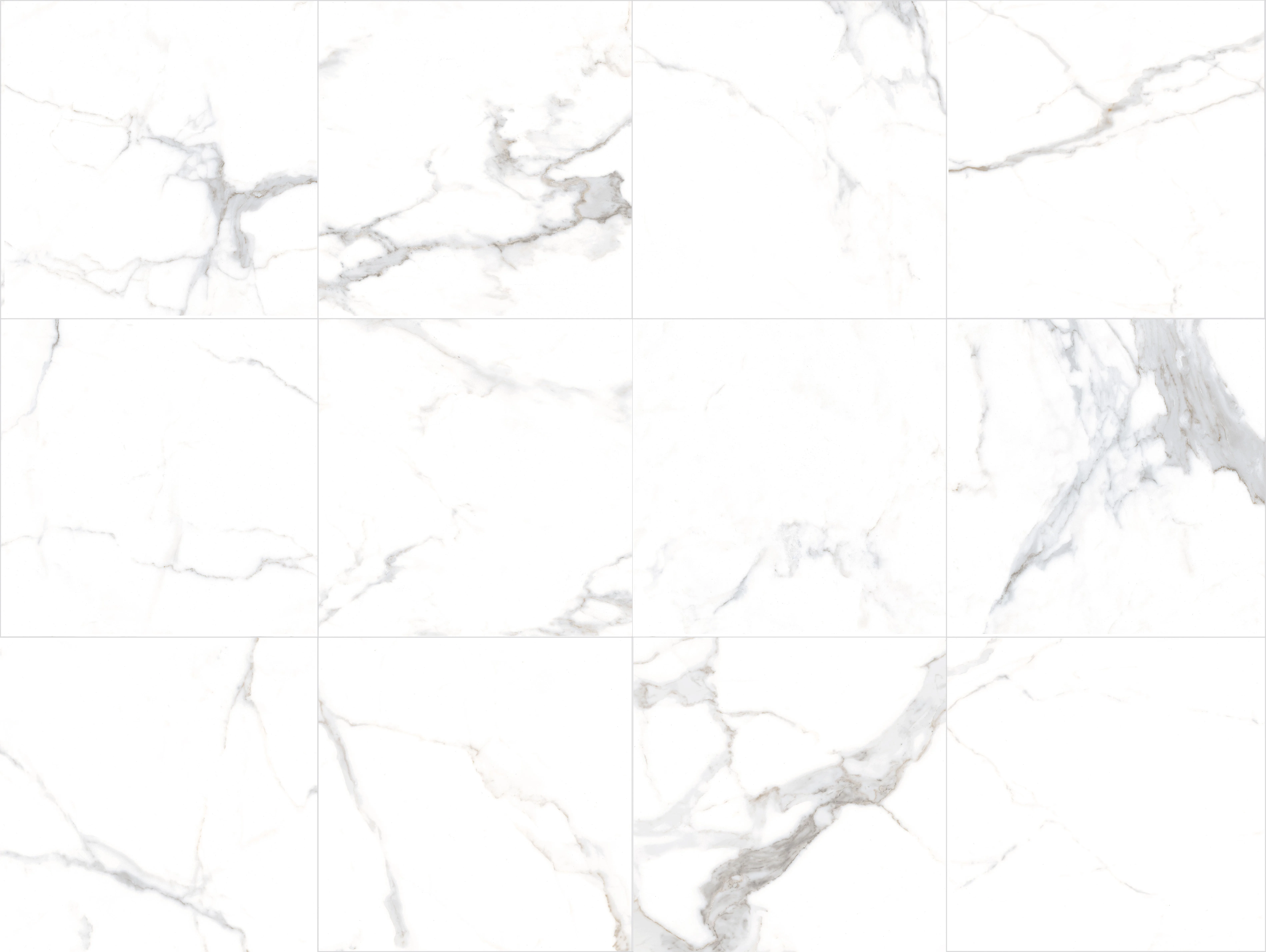 60x60 Glossy Carrara White porcelanato flooring tiles Standard White Marble Ceramic Tile For Floor