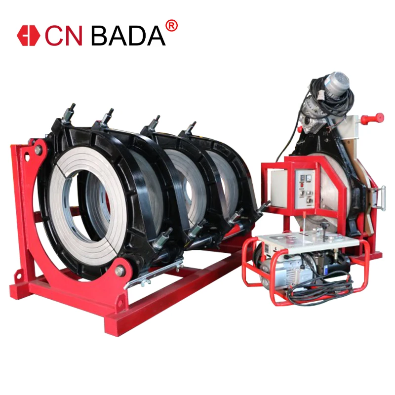BADA hdpe  maquina termofusion de 315 a 630 mm 400 450 500 560mm maquina termofusora hdpe soldadura a tope