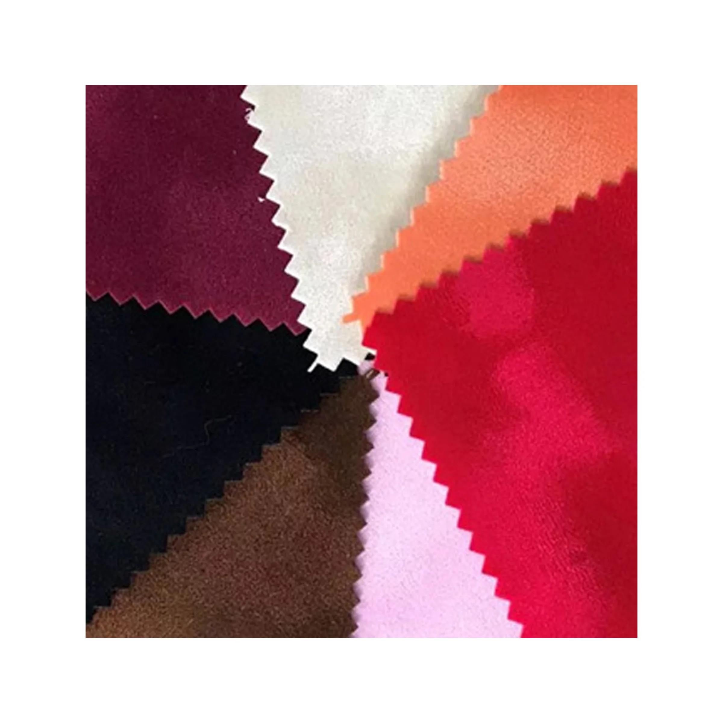 Multicolor spot wholesale non-woven fabric bottom knitted velvet flocking cloth bead box packaging background fabric fabric
