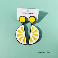 2020 New European and American Fruit Fashion Long Ear stud exaggeration Funny vegetables Sweet cone Earrings Lady drop Earrings
