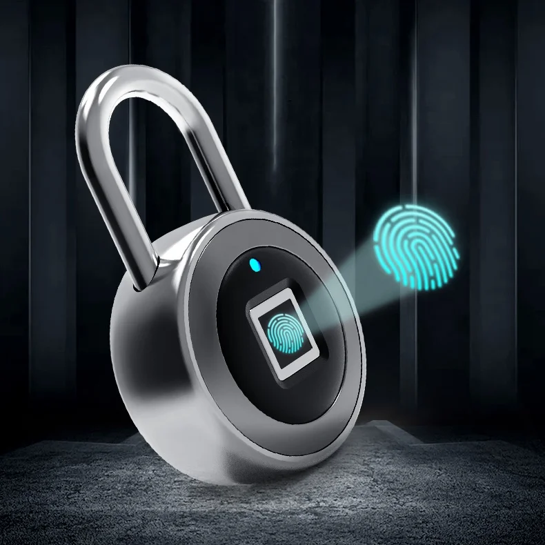 Top Seller 2021 Fingerprint Padlock Thumbprint Lock manufacturer NFC Smart Padlock USB Rechargeable IP65 Waterproof