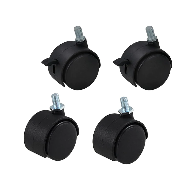 Lock Design Furniture Caster Wheels Nylon/pp Wheels Castors Plate Roller Casters Wheels for Furniture Available Wide Usage