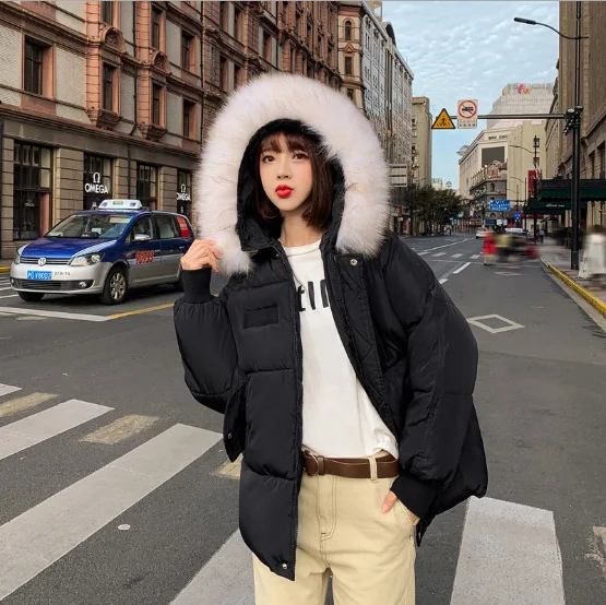 Wholesale price ladies winter down jacket high quality new warm short down jacket for women fashion loose hooded down jacket