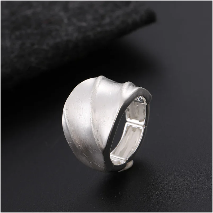 Gold Ring Silver Blue Sapphire Big Simple Male Low Price Glow Bulk Wholesale Finger Turquoise 24K Horseshoe Ring