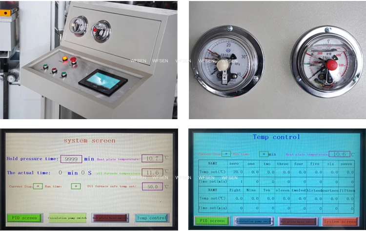 WFSEN mdf laminate hot press machine plywood hydraulic hot press machine for doors