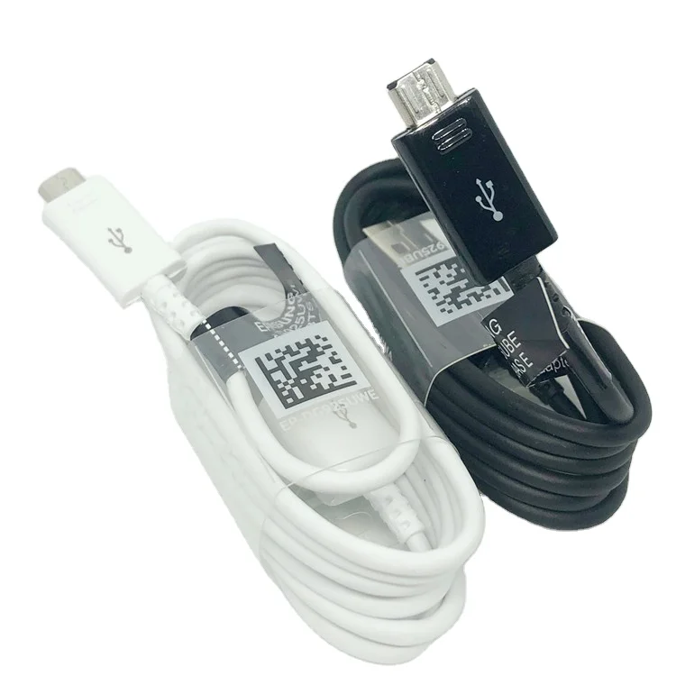 1 м кабель для зарядки черный белый кабель для быстрой зарядки и передачи данных из натуральной Оригинальные Кабели Micro USB кабель для передачи данных для Samsung S6 s7 Note4 S4 S3