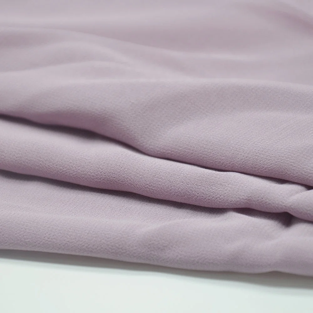 Shaoxing Chunnuo 100% Polyester High Twist Chiffon Fabric for Hijab