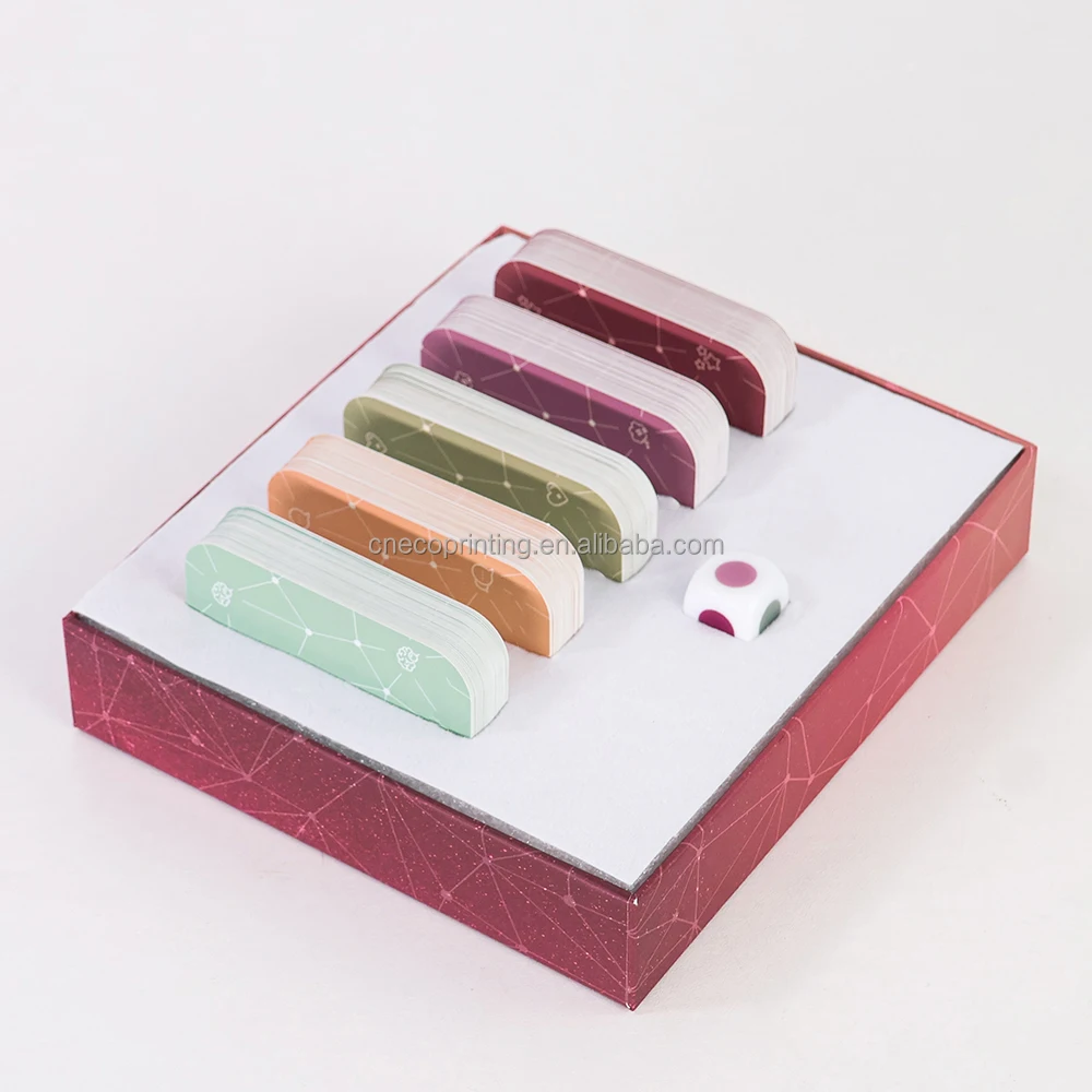 Custom Printing Different Funny Interesting Topic Question Cards Game for couple first date family and adults