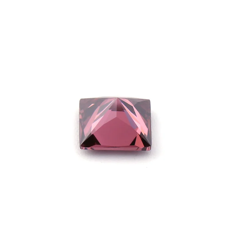 Thriving Gems AAAAA CZ Stone Square Shape 1 Carat Diamond Rhodolite Color Cubic Zirconia For Jewelry