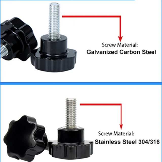 Hot Selling Galvanizing Process Plum Handle Screw M4 M5 M6 M8 M10 M12 M16 Torx Thumb Clamp