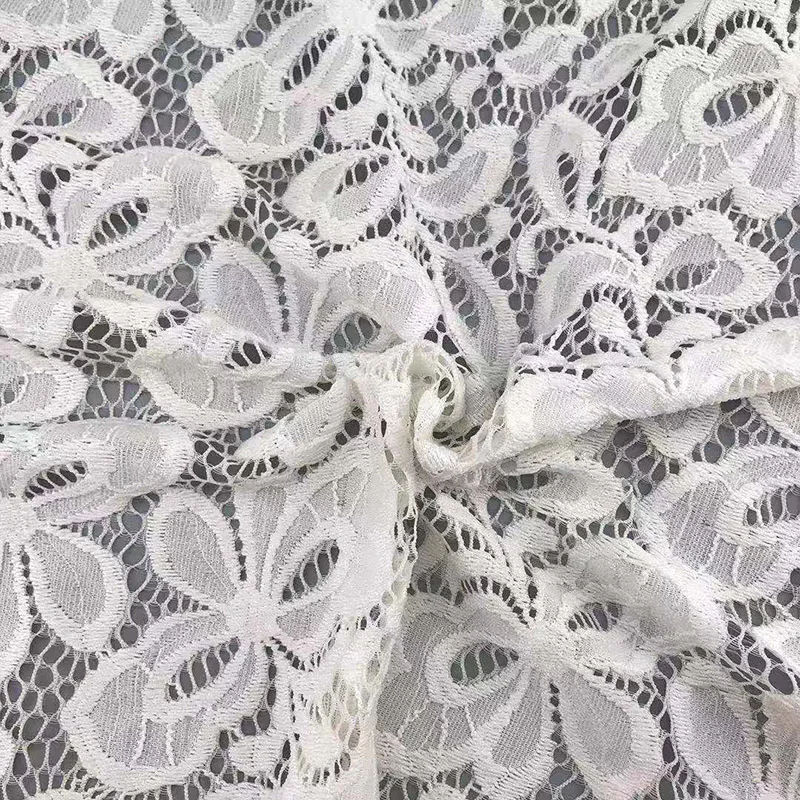 Custom Nylon Cotton Embroidery Guipure Lace Fabric For Decoration