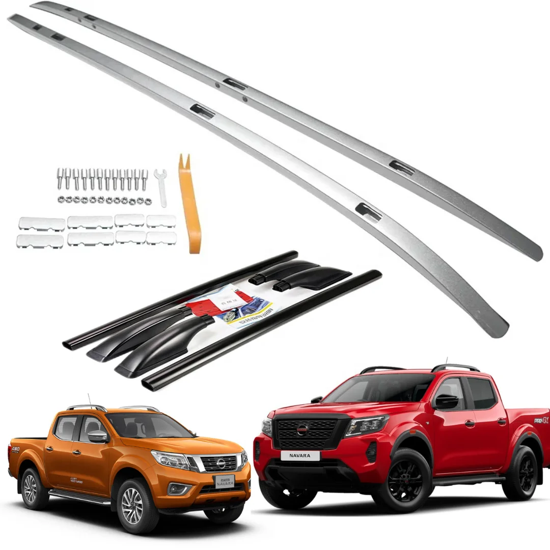 Боковые рейки на крышу для Nissan NP300 Navara Frontier