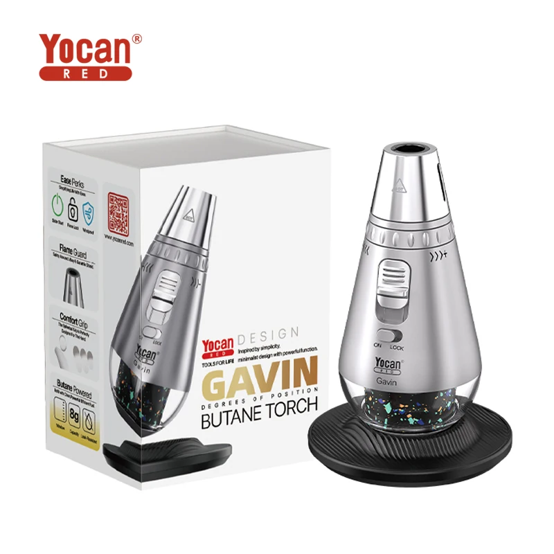 Yocan Red Gavin Handheld Torch Lighter Kitchen Baking Outdoor Barbecue Special Grip Fire Desktop Torch