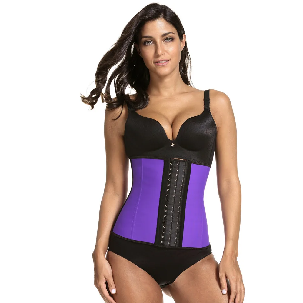 Beige colorful fashion steel boned latex cheap waist training corsets wholesale waist trainer shapers 2019 new type