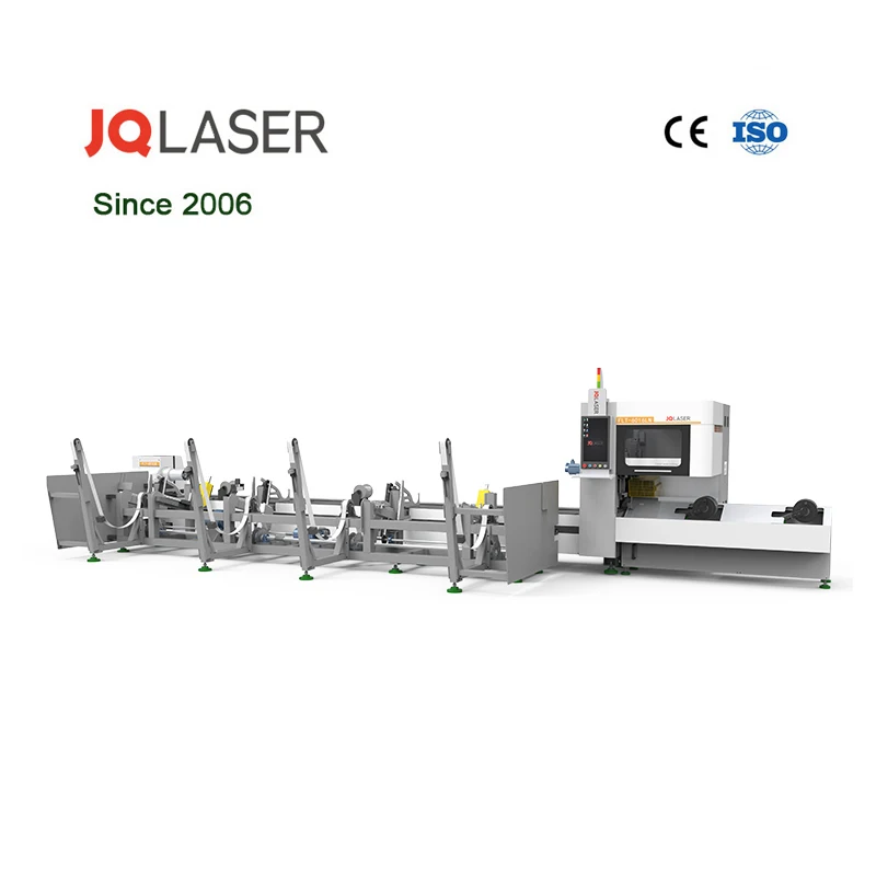 China suppliers full automatic 1000W 2000W stainless steel square tube round pipe fiber laser cutting machine