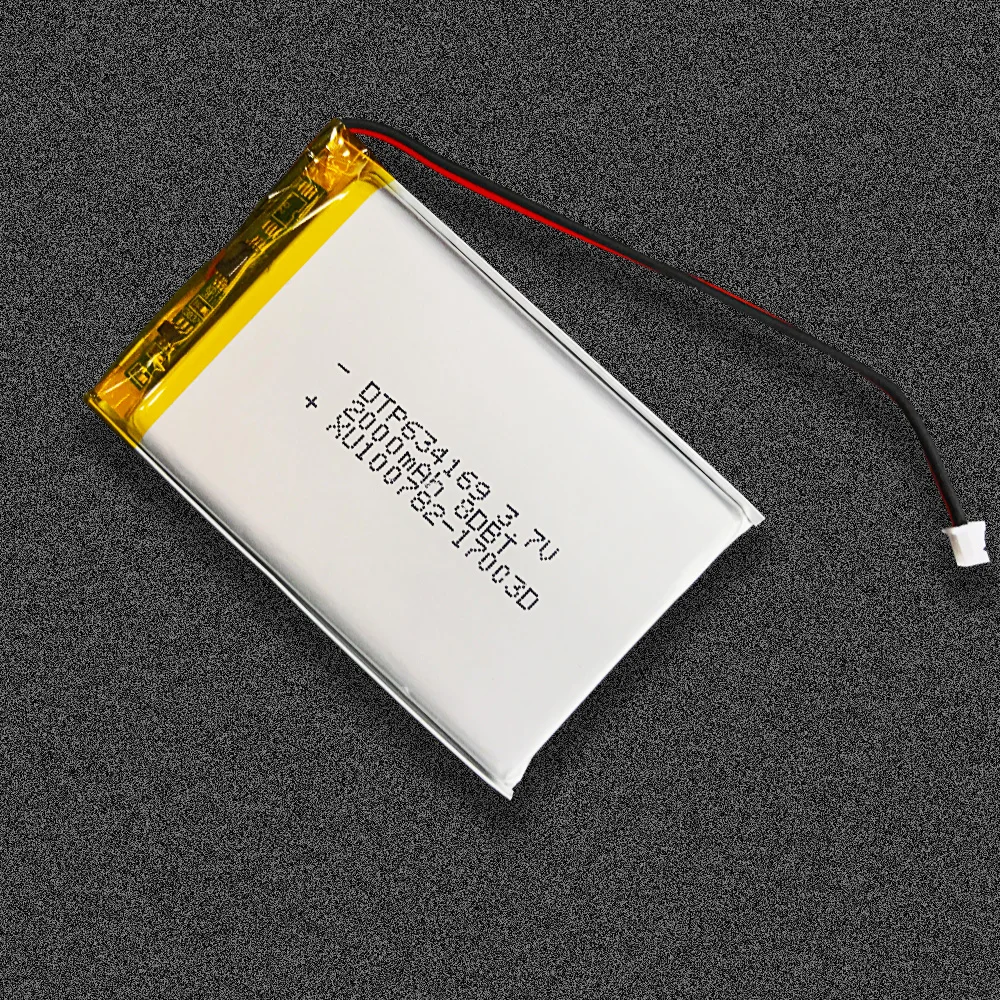 KC перечислен dtp 634169 2000mah Подогрев перчатки батарея 3 7