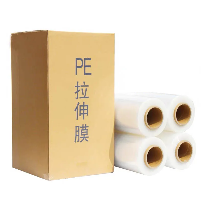 Pallet Film Lldpe Cast Stretch Wrap 17 Mic Shrink Roll Film Moisture-Proof Industrial Use 50cm Plastic Roll