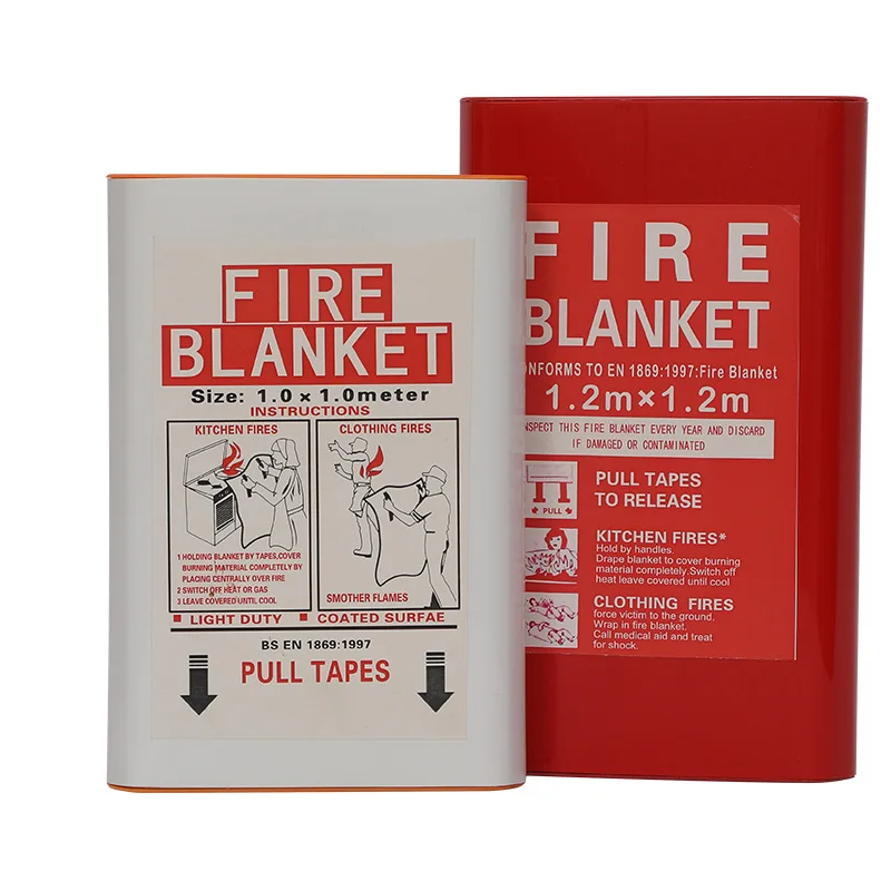 Wholesale Industrial-Grade  Silicone Coated Fiberglass Fabric Fire Retardant Emergency Rescue Blanket for Shopping Mall