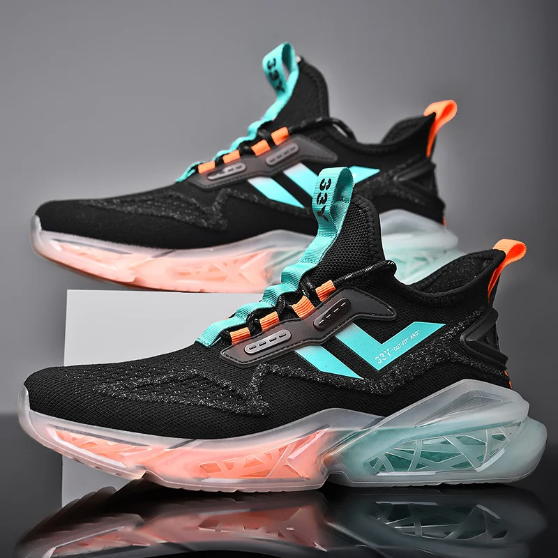 China Manufacturers Male Sneaker Sport Running Male Shoes Casual Mans Sport Trendy Fashion fitness walking shoes chunky shoes