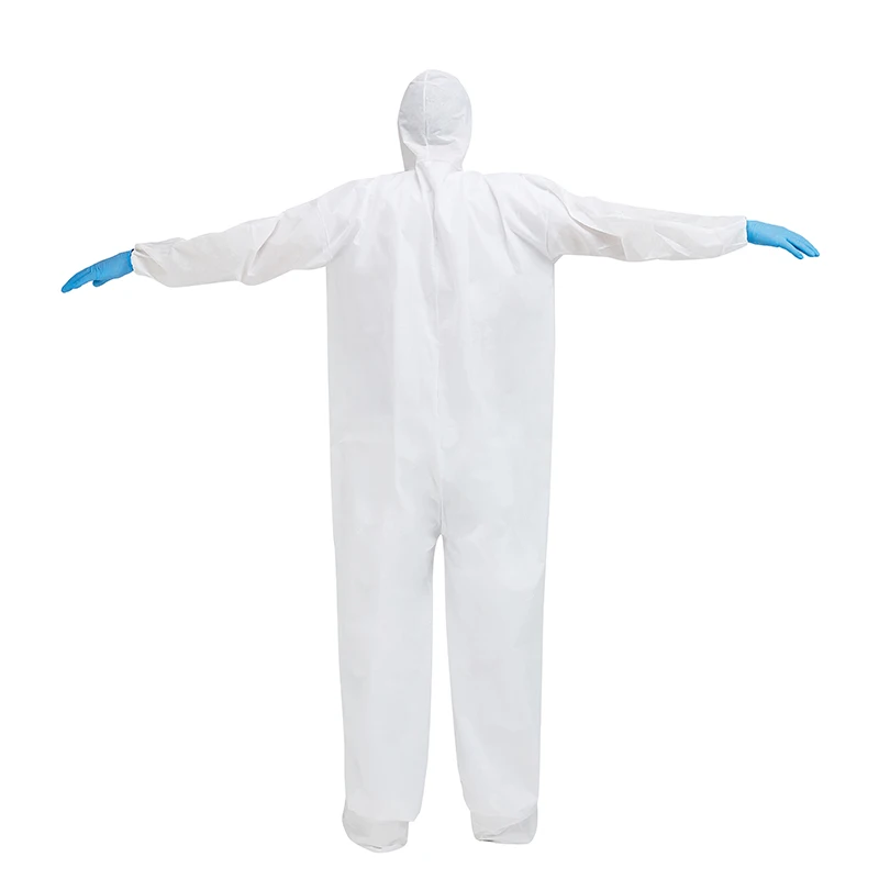 Disposable Microporous Porous Membrane 55g Protective Workwear Suit Type 5 Type 6 Protective Coverall