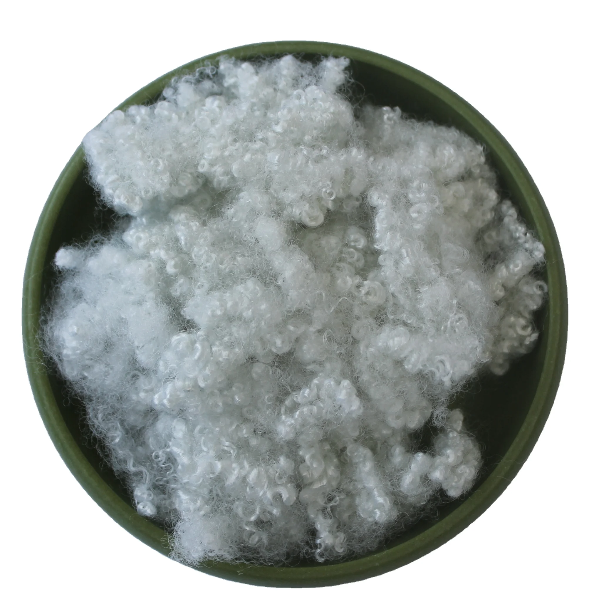 Hollow Conjugate Siliconized PSF HCS 15d x 64 mm white color polyester staple fiber