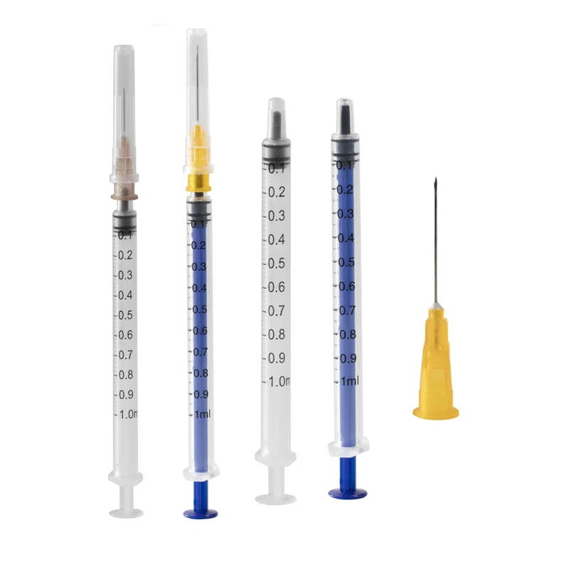 Medical Custom Printing Plastic Disposable 1 Ml Syringe