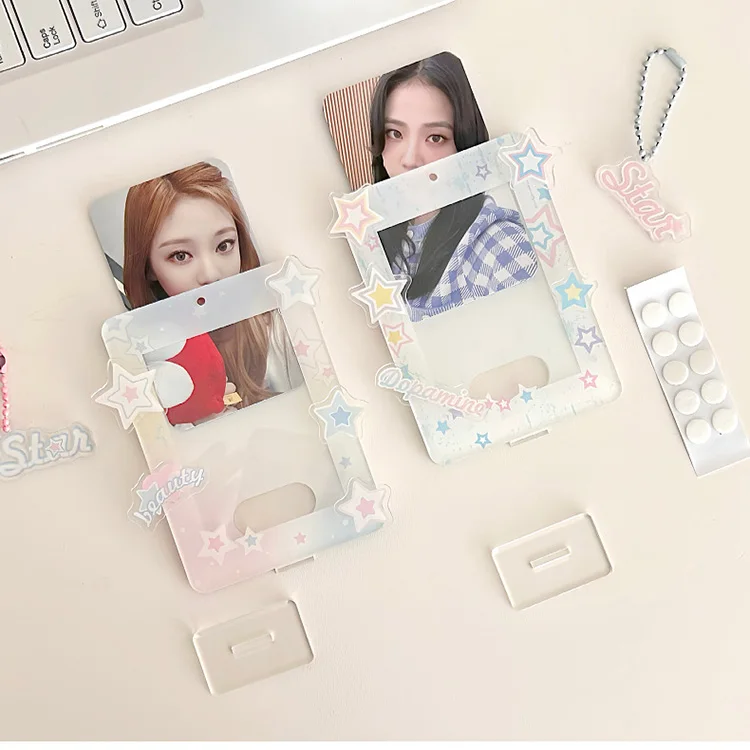 Stocks Tablet Pc Stand Holder Custom Kpop Idol Acrylic Photocard Holder Idol Stars Pc Holder Kpop