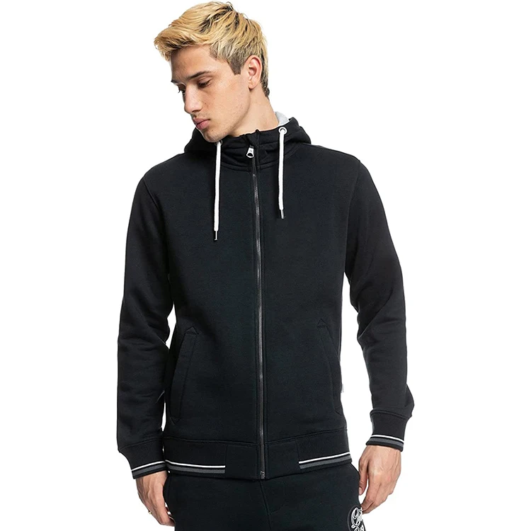 wholesale custom men acid wash black grey full zip tracksuit vintage long sleeve hoodie and sweatpants set