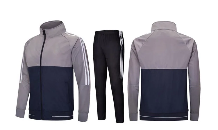 Wholesale Autumn Light Board Training Clothes Competition Team Sports Jacket Men Long Sleeve Custom Football Soccer Jersey Set