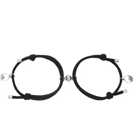 2pcs Couple Magnet Attract Each Other Personality Bracelet Men and Women Charm Girl Jewelry Lover