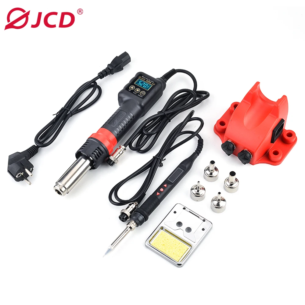 JCD8899-17 Professional Soldering Station Hot Air Gun Electronic Soldering Rework Station Hot Air SMD Soldering Station