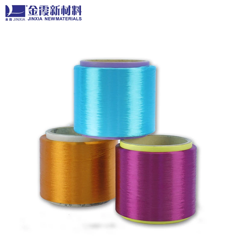 Free sample black white polyester yarn 100% spun polyester yarn 150/48 fdy polyester yarn fdy