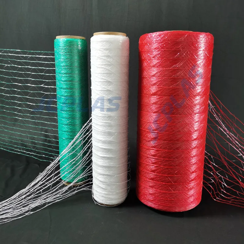 Durable Colorful 500m 1000m 3500m HDPE Elastic-stretch Pallet Net For Vegetable Fruit Plant Flower Packing