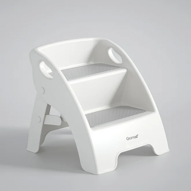 promotional top quality portable baby ladder with handrails kitchen helper step stool for kids stepping stool