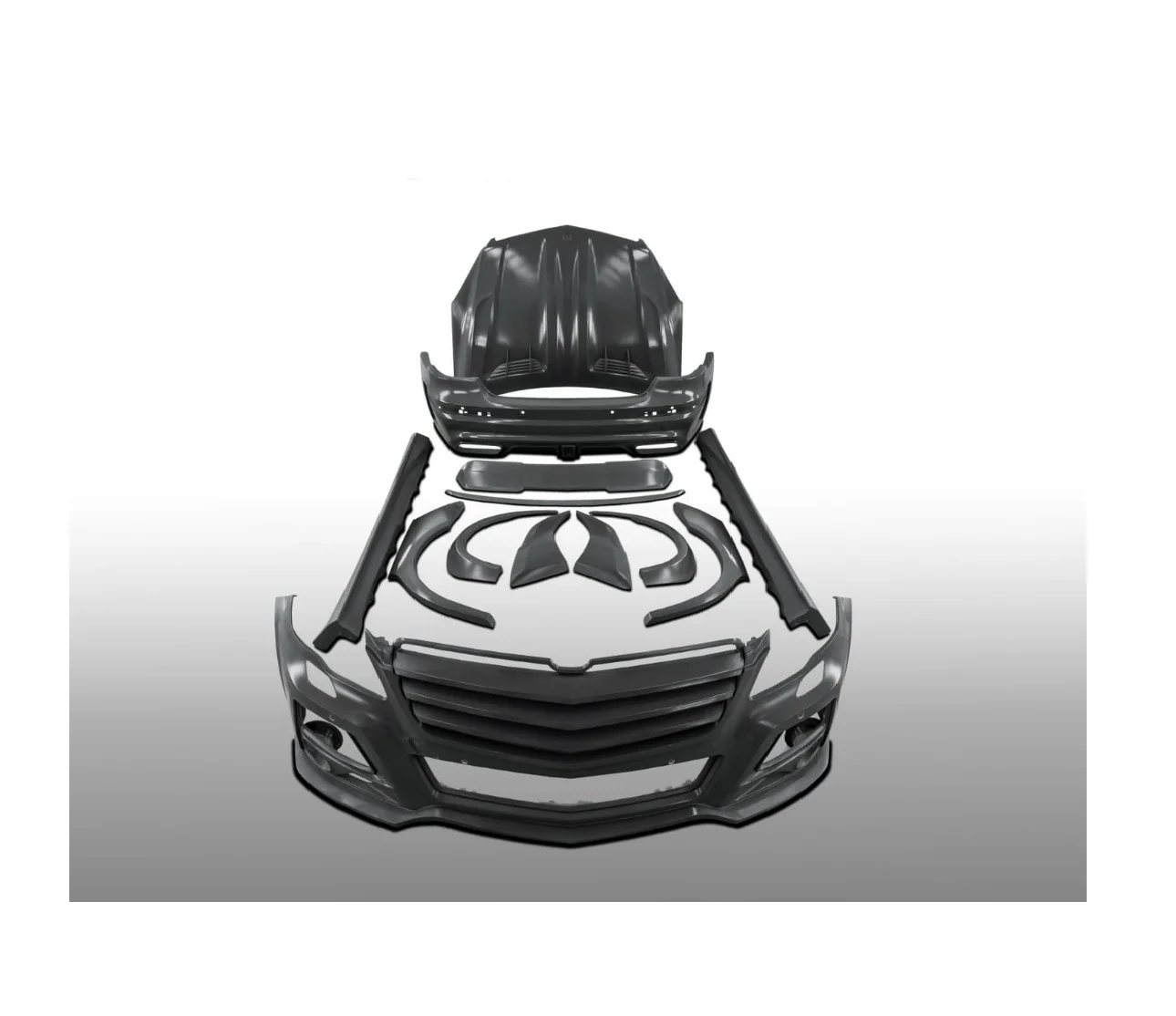 Комплект кузова Mercedes R class, Стекловолоконный капот двигателя