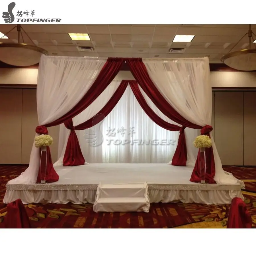 Topfinger Manufacturer Hot sell pipe and drape backdrop stand curtain rack for decoration wedding event supplies party