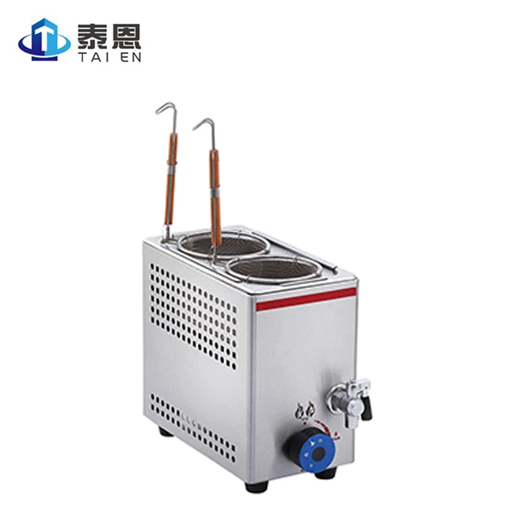 
Professional Stainless Steel Counter Top Cooking Equipment 2 Basket Commercial Industrial Gas Pasta Cooker /Noodle Boiling Stove 