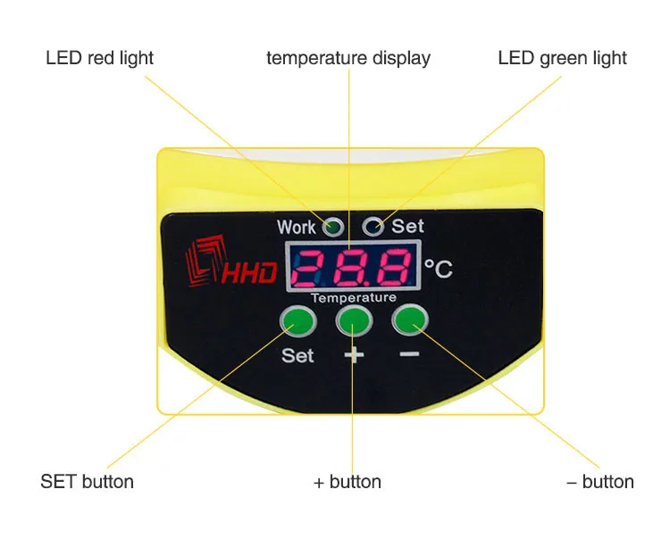 HHD Mini 7 Eggs Incubetor Kulucka Makinasi Chicken Bird Egg Incubator