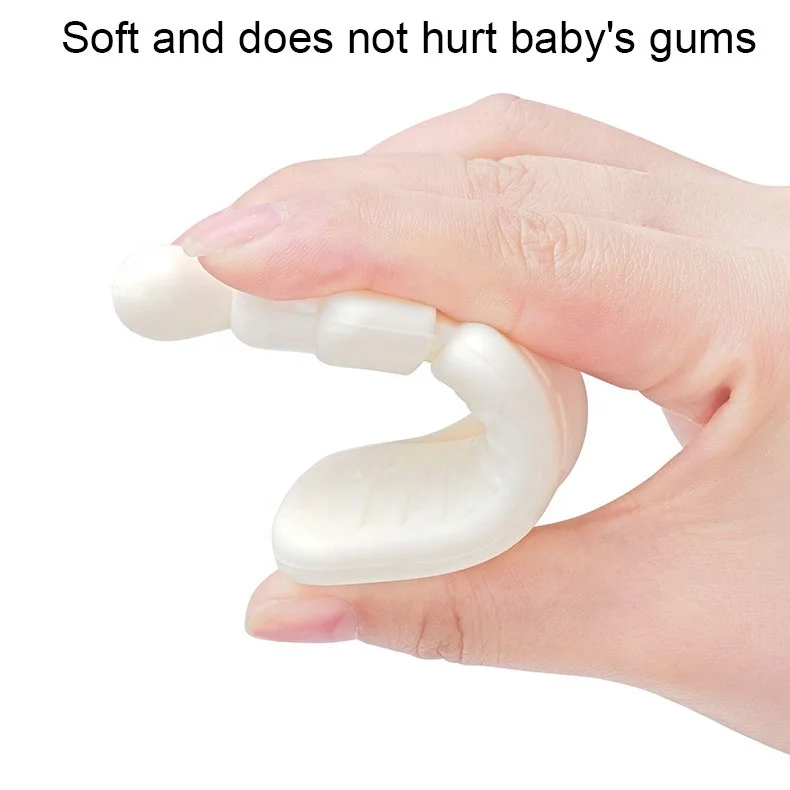 OEM&ODM 2022 New 5.5*10.5cm Feeding Bottle Shaped Nano Silver Silicone Pacific Mordedor De Beb Baby Teething Baby Teethers