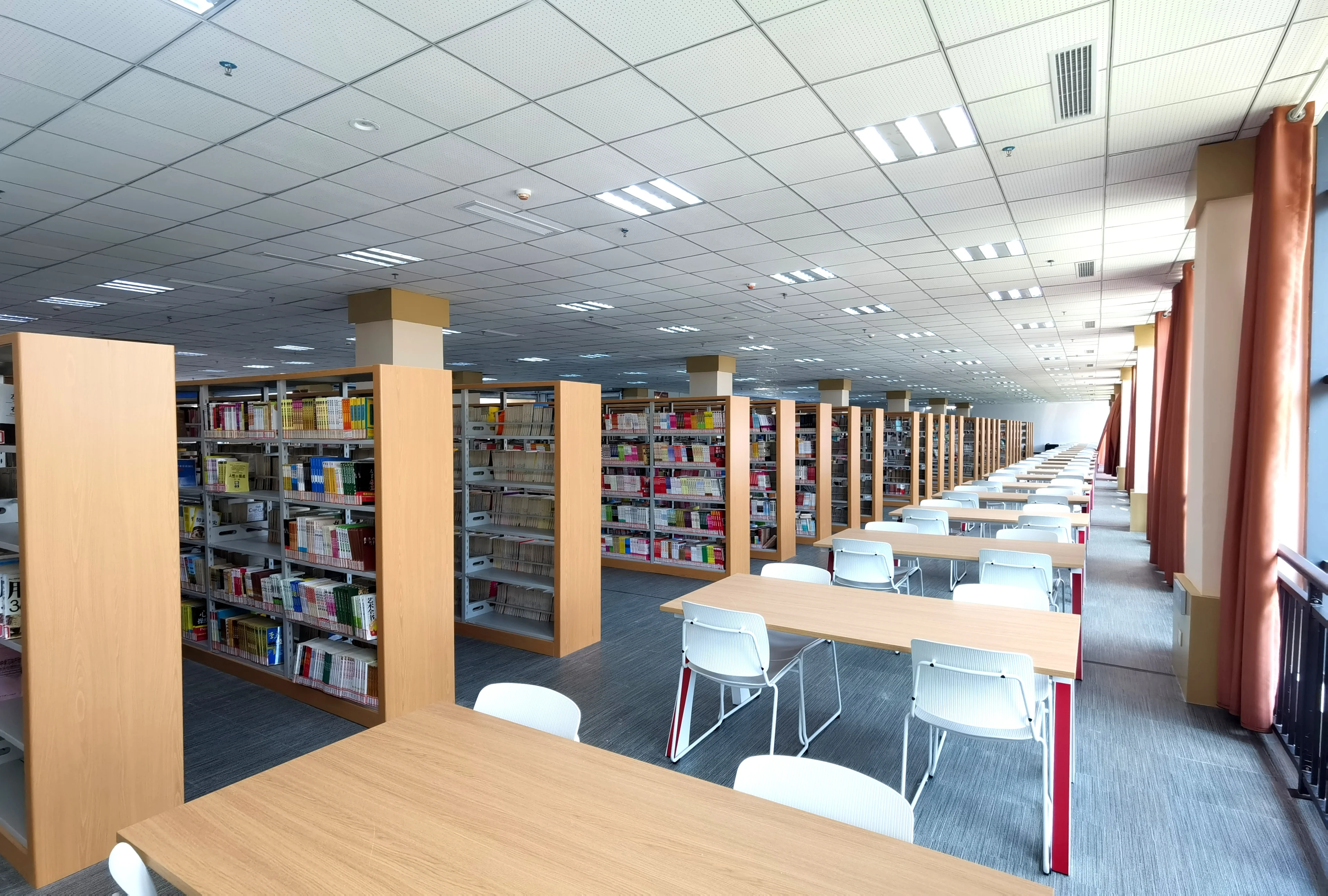 High Quality Library Furniture Study Desk Table Office Desk Staff Workstation