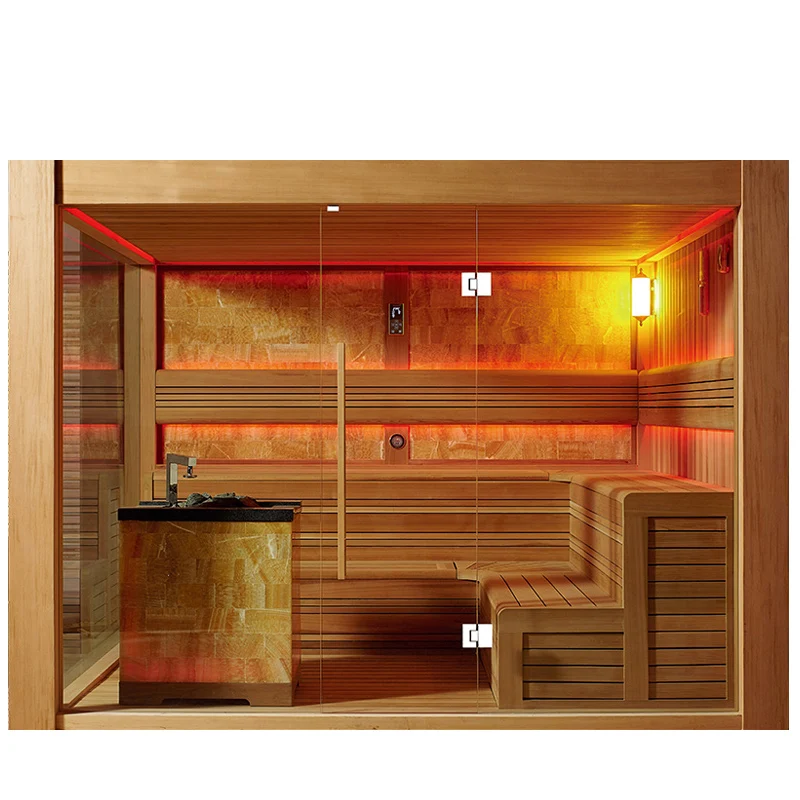 large finnish sauna house/ sliding door sauna room/ sauna price