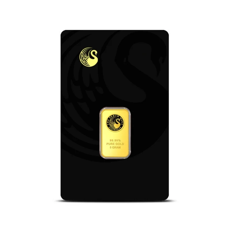 Pure 5 Gram Gold Bullion Blister Pack Sealed Security Pet Gold Bar Collectible Tamper-Evident Certicard
